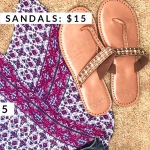 A&F Brown Sandals